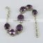Genuine !! Amethyst 925 Sterling Silver Bracelets, Silver Jewellery 925, Silver Jewellery India