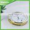 High Quality Golden Sauna Wall Thermometer & Hygrometer with Metal Ring