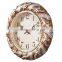 Home Decoration Antique Polyresin Wall Clock Sweep Movement