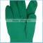 Green Personalized Rubber Work Gloves