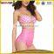 Custom S-4XL sex nude ladies sexi swimsuit open cup bikini with halter