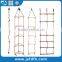 CE Standard Children Climbing Ladder Safety Triple Rope Climbing Ladder For Playground