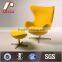 H-2008 fiber glass egg chair, egg chair replica, egg shaped chair