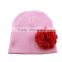 Korean handmade crochet baby wool flower cap