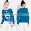 Wholesale custom women's crewneck hoodies sweatshirts with printing