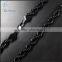 latest hip hop black rope chains, hip hop rope matel chain necklace