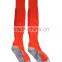 custom orange professional club soccer socks