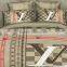 3D luxury brand design 100%cotton reactive printed bedding set