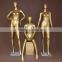 Fiber Gold color full body famale mannequin