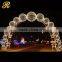 Wedding white led light decoration romantic cheap inflatable arch for sale