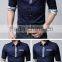 Nice men shirts&model man shirt new style 2016 spring middle sleeve with cuff shirts