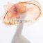 Popular Hot Selling Orange Derby Hats Unique Church Hats For Women Wholesale