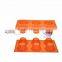 Promotional square shaped high quality food grade 6 cups popular decorating silicone cake molds