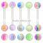 TR01041 resin tongue barbell piercing , plastic custom tongue rings