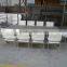 Stainless steel dining chair, rattan stainless steel white chair