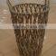water hyacinth hamper basket with fabric 2016