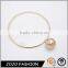 Fashion gold plated jewelry bracelet metal bead charm bracelet
