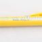 Plastic yellow advertising pull out ballpoint pen