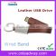 Leather usb wrist band, leather usb flash drive with key ring