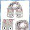 fluffy Fair isle owl pocket girls knitted scarf /trendy knitting scarf /knit winter scarf