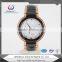 Fashion resistant tungsten steel watch for men , black &gold color strap watch