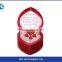Jewelry Boxes Red Rose Flower Design Flocking Box Made For Hot Sale