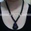 female black nephrite necklace with Buddharupa pendant