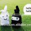 Printing rabbit shaped good quality cheap price cotton drawstring bag