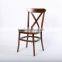 Solid Beech Stackable Tuscan Chair, X Cross Back Chairs