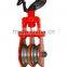 snatch block with swivel hook