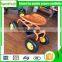 rolling garden work seat cart with four wheels