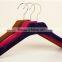Fancy fashion shop custom colors women velvet hangers