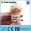 Cartoon novelty pig usb flash drive for 2.0 drive