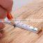 Self lock steel meausure tape with embossed tape/duble side tape retractable measuring tools