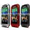 LOVE MEI Powerful Metal & Silicone & Gorilla Glass LOVE MEI Hybrid Case for HTC E8