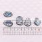 Charm Rainbow Abalone Shell Connector Beads, Pave Crystal Jewelry Gem For Jewelry Making