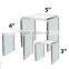 Clear Acrylic Riser Set of 3 (3-Inch, 4-Inch, 5-Inch)