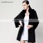 20l5 new style black knitted mink fur winter coat on sale
