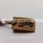 Soft leather hangtag/swing tag for leather jacket