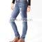 Distressed Denim Skinnies women skinny denim jeans (LOTX254)