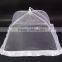 White Foldable Pop Up Fly Net Mesh Food Cover With Logo Printing