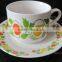 Factory Wholesale Unique Elegant Gold Rim Bone China Cup with Saucer