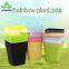 2016 hot sale jinnong small square colorful plastic plant flower gardening pots