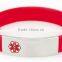 Factory custom make custom medical id wristbands for cyclists