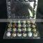 Hot sale 24 hole plastic pvc clear quail egg packing tray /quail egg cartons for sale