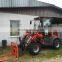 Everun Brand ER16 compact wheel loader with snow blade