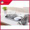 Kitchen Usage Bilayer Plastic Dish Rack For Dish Drying