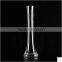 Long neck clear glass flower vase for home decoration table centerpieces