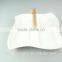 Wholesale Ceramic White Dinner Plate Divided Serving Platter & Wooden Handle