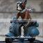 Vintage Resin Bulldog Riding Figurine